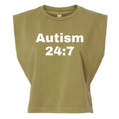 Autism 24:7  Garment-Dyed Women's Muscle Tee