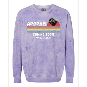 Apophis 2029 Asteroid 99942 Apophis April 13 2029 Comet Meteor Funny Space Humor Colorblast Crewneck Sweatshirt