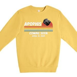 Apophis 2029 Asteroid 99942 Apophis April 13 2029 Comet Meteor Funny Space Humor Premium Crewneck Sweatshirt