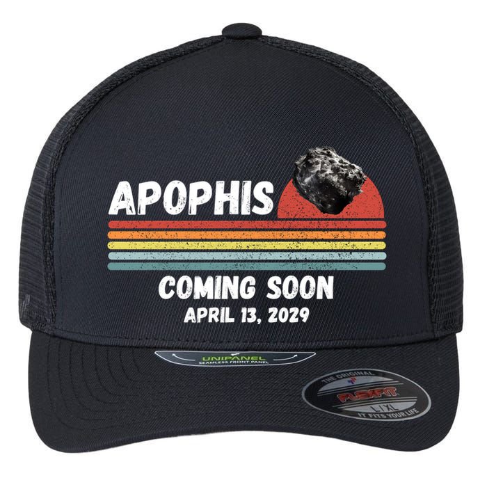 Apophis 2029 Asteroid 99942 Apophis April 13 2029 Comet Meteor Funny Space Humor Flexfit Unipanel Trucker Cap