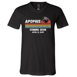 Apophis 2029 Asteroid 99942 Apophis April 13 2029 Comet Meteor Funny Space Humor V-Neck T-Shirt