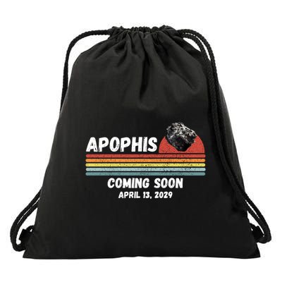 Apophis 2029 Asteroid 99942 Apophis April 13 2029 Comet Meteor Funny Space Humor Drawstring Bag