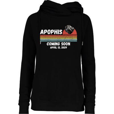 Apophis 2029 Asteroid 99942 Apophis April 13 2029 Comet Meteor Funny Space Humor Womens Funnel Neck Pullover Hood