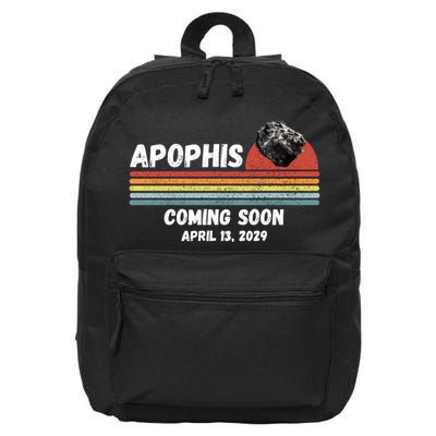 Apophis 2029 Asteroid 99942 Apophis April 13 2029 Comet Meteor Funny Space Humor 16 in Basic Backpack
