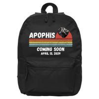 Apophis 2029 Asteroid 99942 Apophis April 13 2029 Comet Meteor Funny Space Humor 16 in Basic Backpack