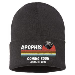 Apophis 2029 Asteroid 99942 Apophis April 13 2029 Comet Meteor Funny Space Humor Sustainable Knit Beanie