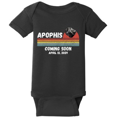 Apophis 2029 Asteroid 99942 Apophis April 13 2029 Comet Meteor Funny Space Humor Baby Bodysuit