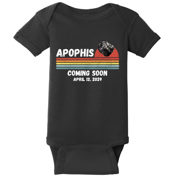 Apophis 2029 Asteroid 99942 Apophis April 13 2029 Comet Meteor Funny Space Humor Baby Bodysuit