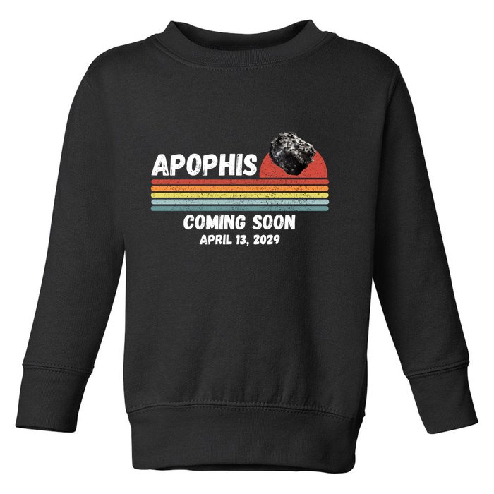 Apophis 2029 Asteroid 99942 Apophis April 13 2029 Comet Meteor Funny Space Humor Toddler Sweatshirt