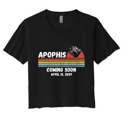 Apophis 2029 Asteroid 99942 Apophis April 13 2029 Comet Meteor Funny Space Humor Crop Top