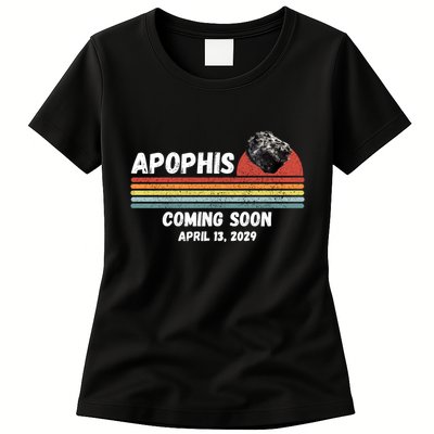 Apophis 2029 Asteroid 99942 Apophis April 13 2029 Comet Meteor Funny Space Humor Womens T-Shirt