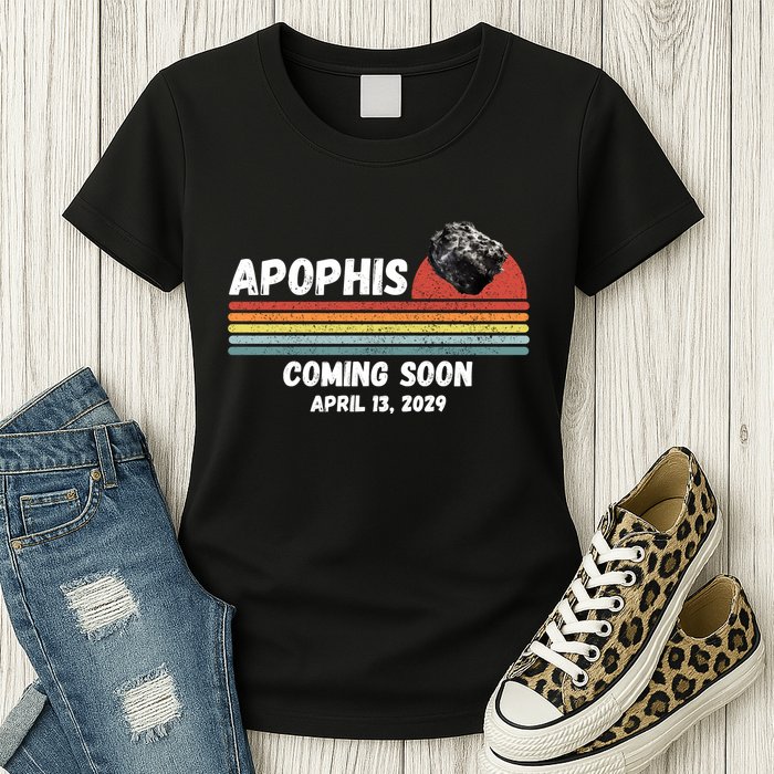 Apophis 2029 Asteroid 99942 Apophis April 13 2029 Comet Meteor Funny Space Humor Womens T-Shirt