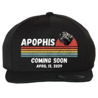 Apophis 2029 Asteroid 99942 Apophis April 13 2029 Comet Meteor Funny Space Humor Wool Snapback Cap