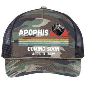 Apophis 2029 Asteroid 99942 Apophis April 13 2029 Comet Meteor Funny Space Humor Retro Rope Trucker Hat Cap