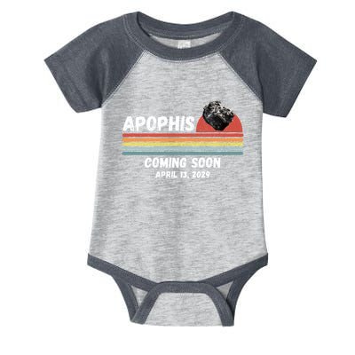 Apophis 2029 Asteroid 99942 Apophis April 13 2029 Comet Meteor Funny Space Humor Infant Baby Jersey Bodysuit