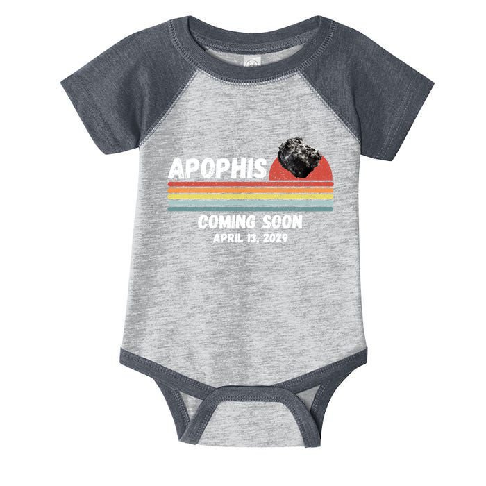 Apophis 2029 Asteroid 99942 Apophis April 13 2029 Comet Meteor Funny Space Humor Infant Baby Jersey Bodysuit