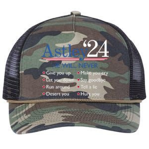 Astley 2024 Retro Rope Trucker Hat Cap