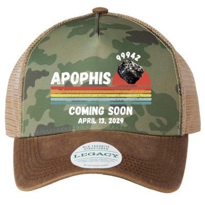 Apophis 2029 Apophis April 13 2029 Asteroid 99942 Funny Space Humor Comet Meteor Legacy Tie Dye Trucker Hat