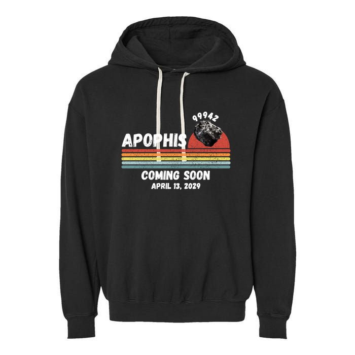 Apophis 2029 Apophis April 13 2029 Asteroid 99942 Funny Space Humor Comet Meteor Garment-Dyed Fleece Hoodie