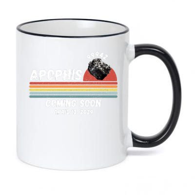 Apophis 2029 Apophis April 13 2029 Asteroid 99942 Funny Space Humor Comet Meteor 11oz Black Color Changing Mug