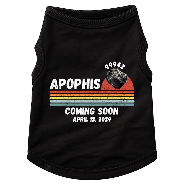 Apophis 2029 Apophis April 13 2029 Asteroid 99942 Funny Space Humor Comet Meteor Doggie Tank