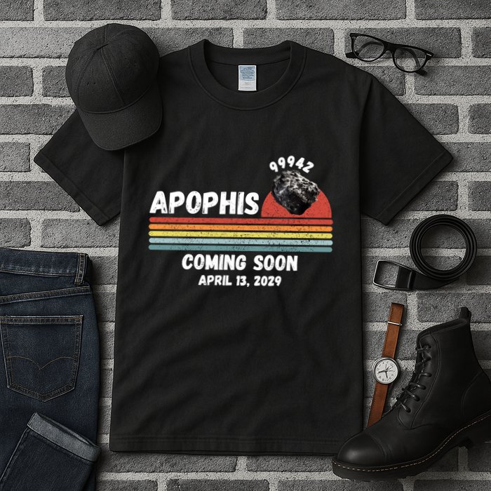 Apophis 2029 Apophis April 13 2029 Asteroid 99942 Funny Space Humor Comet Meteor Tall T-Shirt