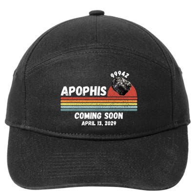 Apophis 2029 Apophis April 13 2029 Asteroid 99942 Funny Space Humor Comet Meteor 7-Panel Snapback Hat