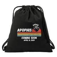 Apophis 2029 Apophis April 13 2029 Asteroid 99942 Funny Space Humor Comet Meteor Drawstring Bag