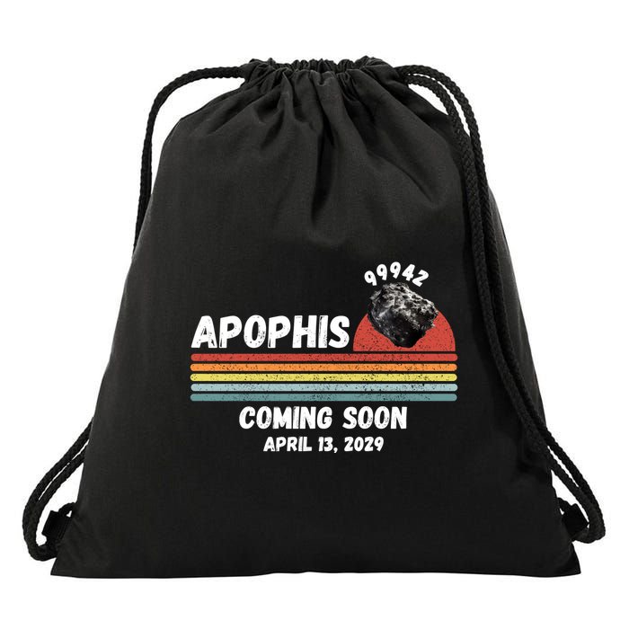 Apophis 2029 Apophis April 13 2029 Asteroid 99942 Funny Space Humor Comet Meteor Drawstring Bag