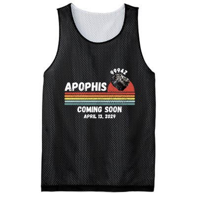 Apophis 2029 Apophis April 13 2029 Asteroid 99942 Funny Space Humor Comet Meteor Mesh Reversible Basketball Jersey Tank