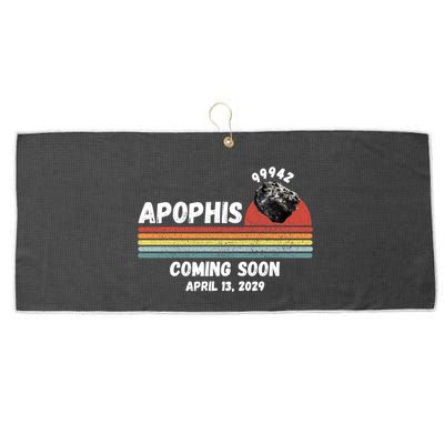 Apophis 2029 Apophis April 13 2029 Asteroid 99942 Funny Space Humor Comet Meteor Large Microfiber Waffle Golf Towel
