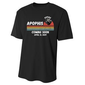 Apophis 2029 Apophis April 13 2029 Asteroid 99942 Funny Space Humor Comet Meteor Performance Sprint T-Shirt