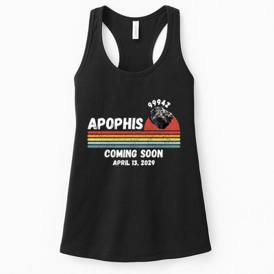 Apophis 2029 Apophis April 13 2029 Asteroid 99942 Funny Space Humor Comet Meteor Womens Tank Top