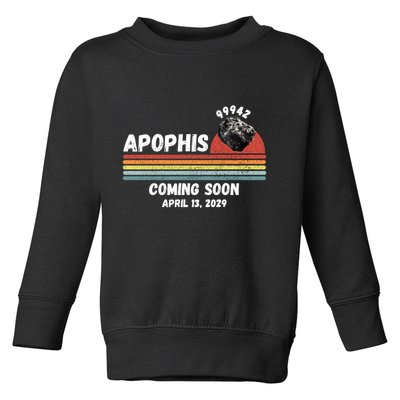 Apophis 2029 Apophis April 13 2029 Asteroid 99942 Funny Space Humor Comet Meteor Toddler Sweatshirt