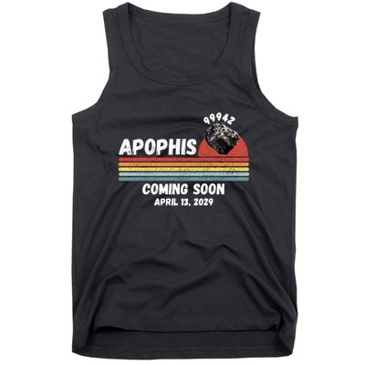 Apophis 2029 Apophis April 13 2029 Asteroid 99942 Funny Space Humor Comet Meteor Tank Top