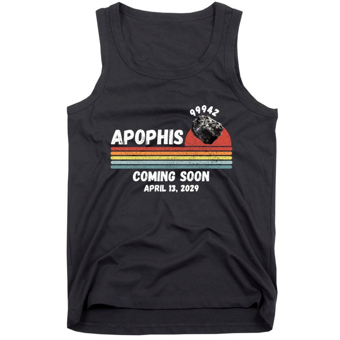 Apophis 2029 Apophis April 13 2029 Asteroid 99942 Funny Space Humor Comet Meteor Tank Top