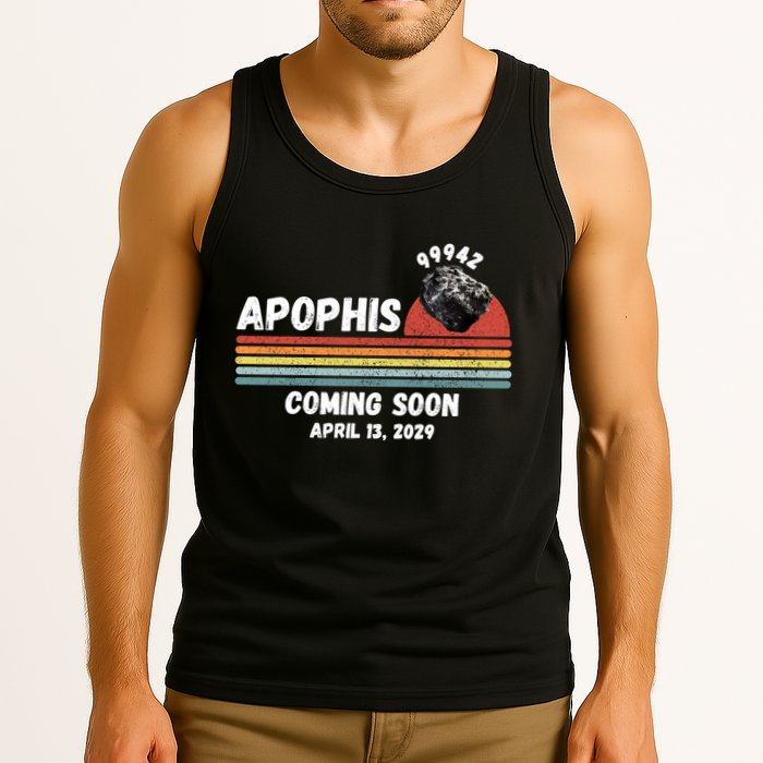 Apophis 2029 Apophis April 13 2029 Asteroid 99942 Funny Space Humor Comet Meteor Tank Top