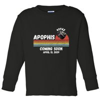 Apophis 2029 Apophis April 13 2029 Asteroid 99942 Funny Space Humor Comet Meteor Toddler Long Sleeve Shirt