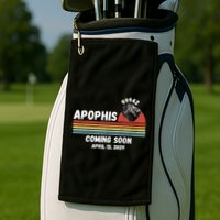 Apophis 2029 Apophis April 13 2029 Asteroid 99942 Funny Space Humor Comet Meteor Golf Towel