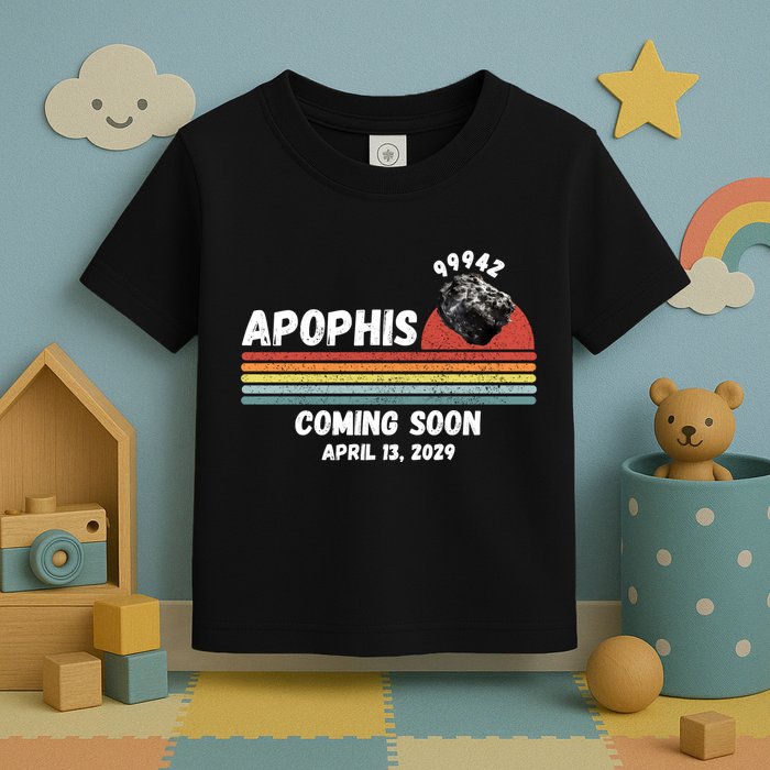 Apophis 2029 Apophis April 13 2029 Asteroid 99942 Funny Space Humor Comet Meteor Toddler T-Shirt