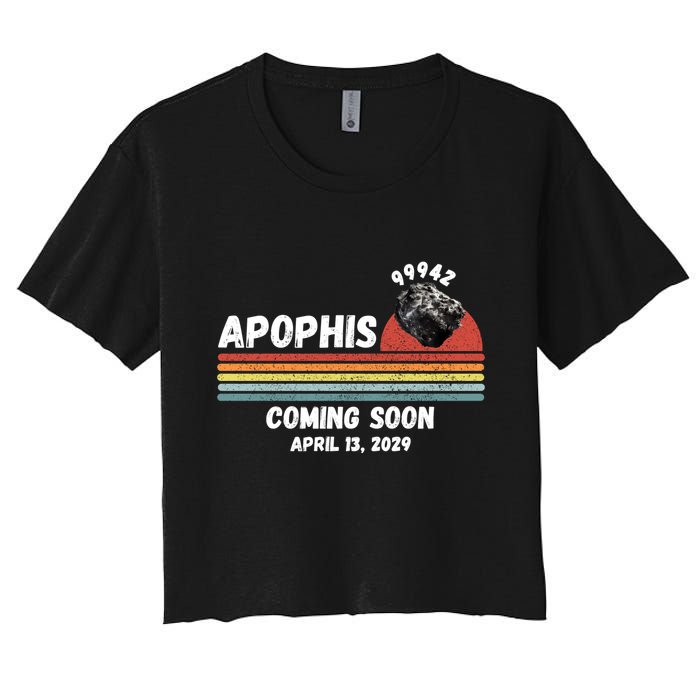 Apophis 2029 Apophis April 13 2029 Asteroid 99942 Funny Space Humor Comet Meteor Crop Top