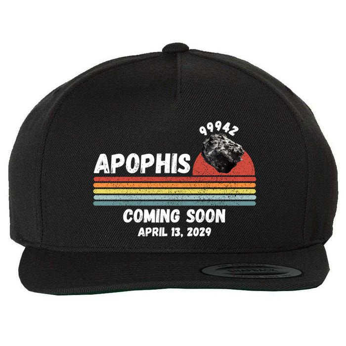 Apophis 2029 Apophis April 13 2029 Asteroid 99942 Funny Space Humor Comet Meteor Wool Snapback Cap