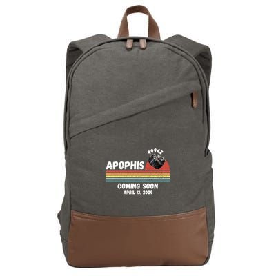 Apophis 2029 Apophis April 13 2029 Asteroid 99942 Funny Space Humor Comet Meteor Cotton Canvas Backpack