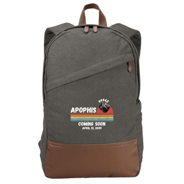 Apophis 2029 Apophis April 13 2029 Asteroid 99942 Funny Space Humor Comet Meteor Cotton Canvas Backpack