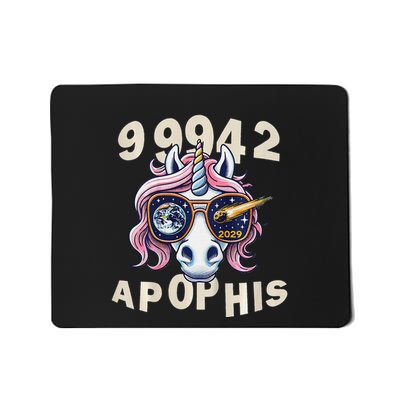 Asteroid 2029 Apophis Close Approach Cool Funny Unicorn Mousepad