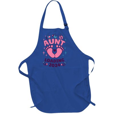 Aunt 2024 Aunt To Be Aunts Niece 2024 Aunt Loading Great Gift Full-Length Apron With Pockets