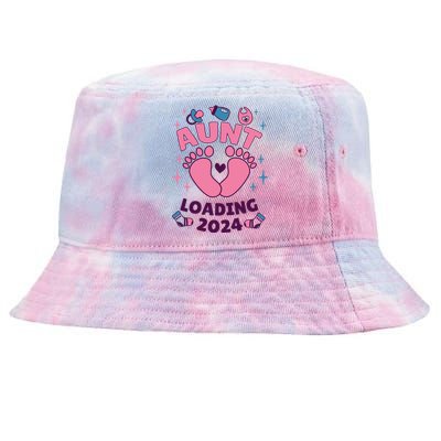 Aunt 2024 Aunt To Be Aunts Niece 2024 Aunt Loading Great Gift Tie-Dyed Bucket Hat