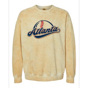 Atlanta 2024 Baseball Lovers Colorblast Crewneck Sweatshirt