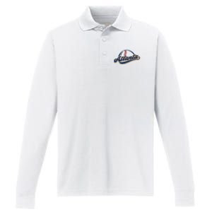 Atlanta 2024 Baseball Lovers Performance Long Sleeve Polo