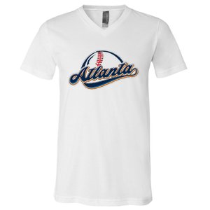 Atlanta 2024 Baseball Lovers V-Neck T-Shirt